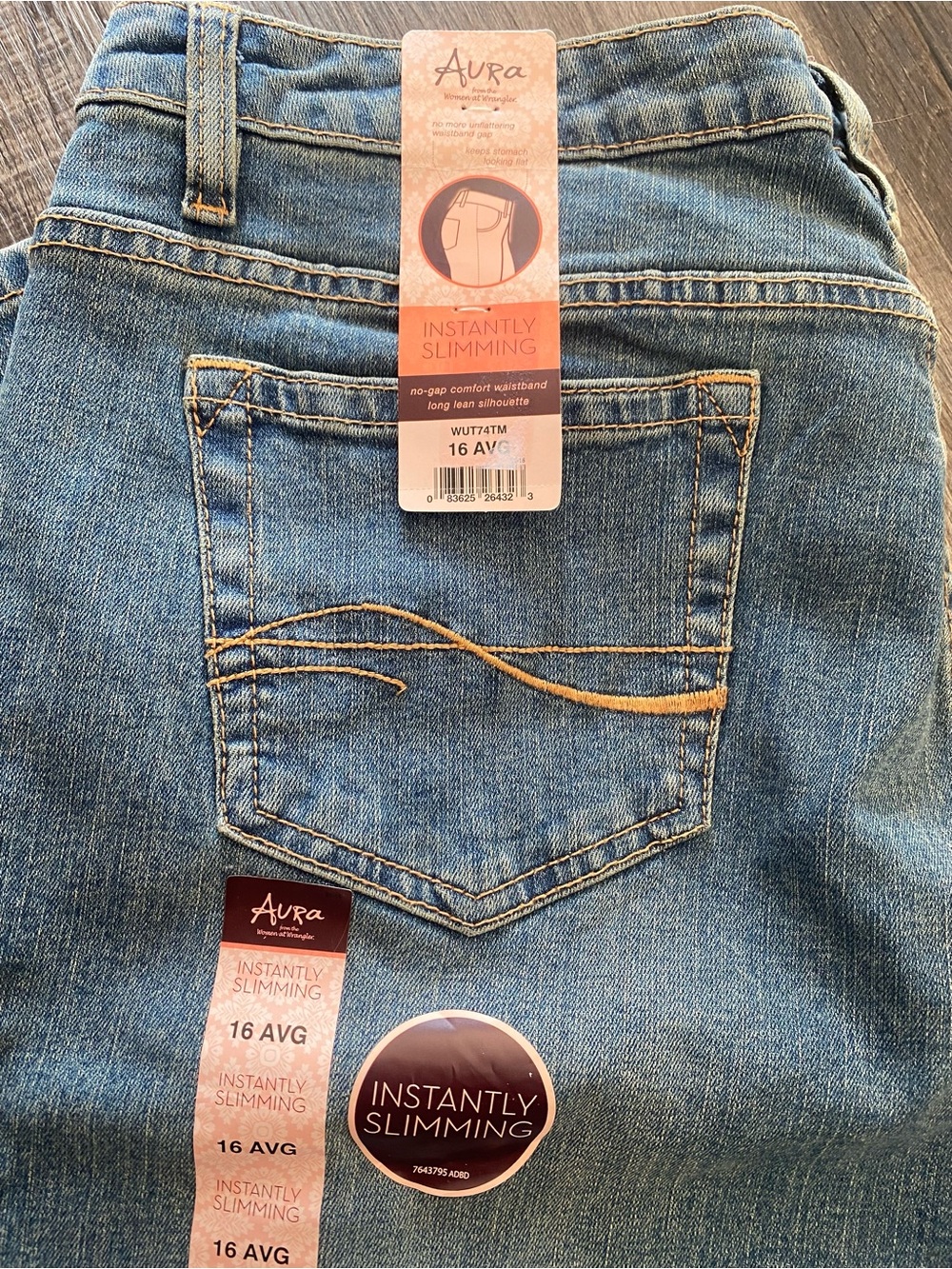 Aura Light Blue Instantly Slimming Jeans - Picture 2 of 8